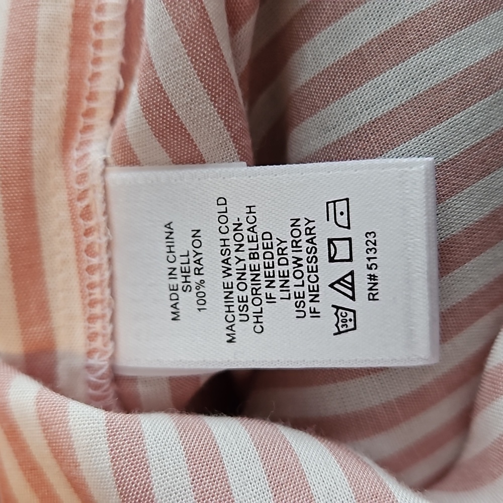 1. STATE Boyfriend Pink Stripe Shirt in EUC - Picture 8 of 8